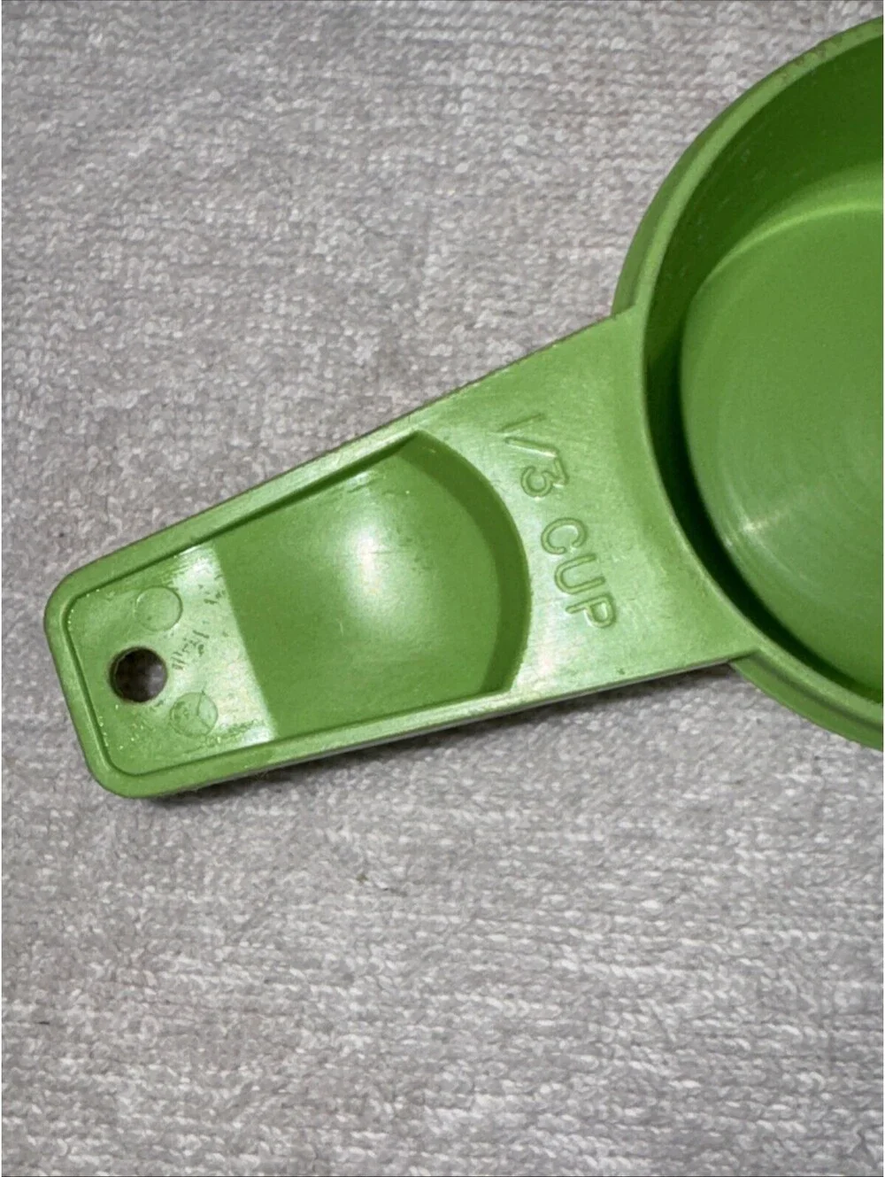 TUPPERWARE 1/3 Cup Measuring Cup Lime Green Replacement 765 Vintage